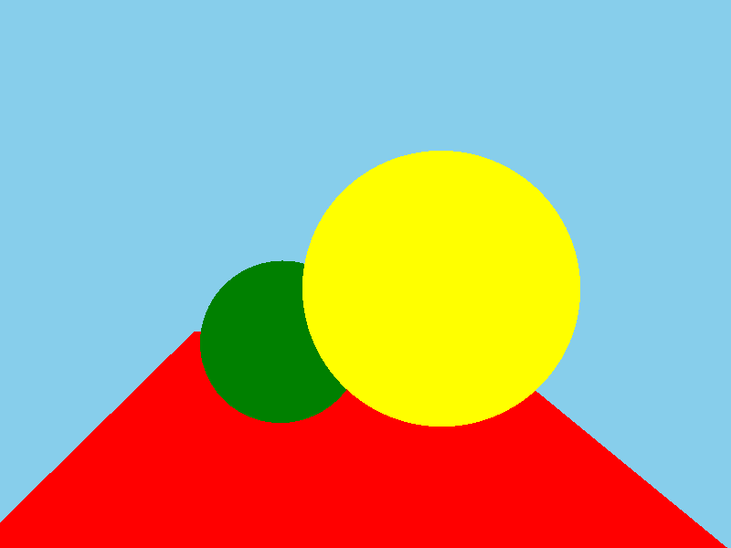 Our first raytracing.